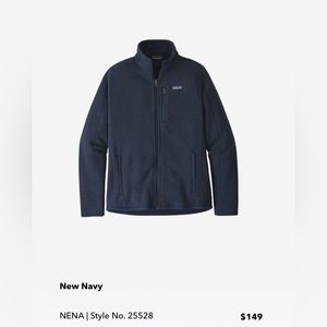 NWOT Patagonia Full Zip Jacket